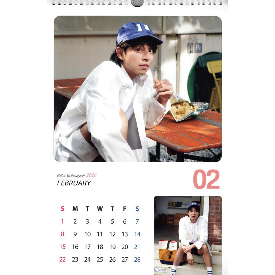 コンユ グッズ 大判 壁掛け カレンダー 2026年 (令和8年) + カレンダーステッカーセット |  | 03