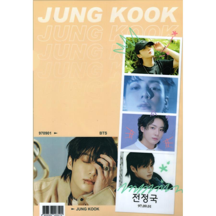 BTS ジョングク K-POP グッズ クリアファイル A4サイズ y : スター