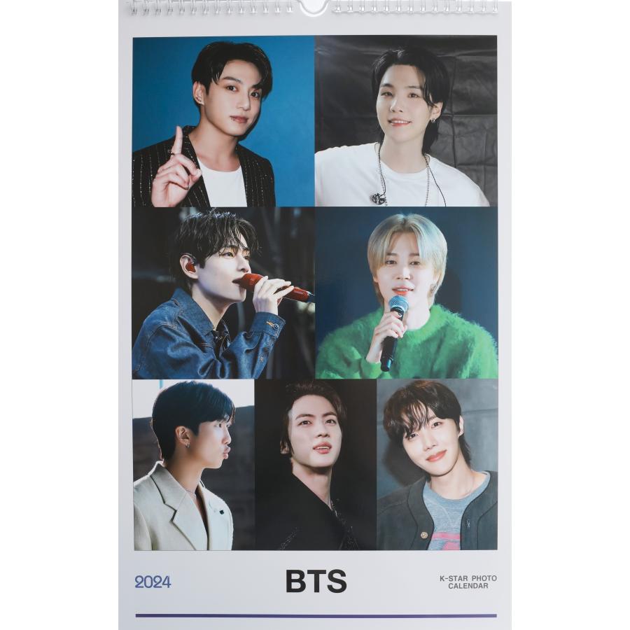 BTS グッズ 大判 壁掛け カレンダー 2024年 (令和6年) +
