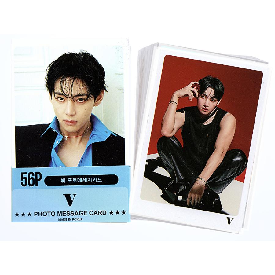 BTS V テテ グッズ フォトメッセージカード 56枚 トレカ カード ミニ