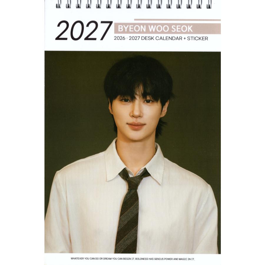 ビョンウソク グッズ 卓上 カレンダー (写真集) 2026~2027年 (2年分) +