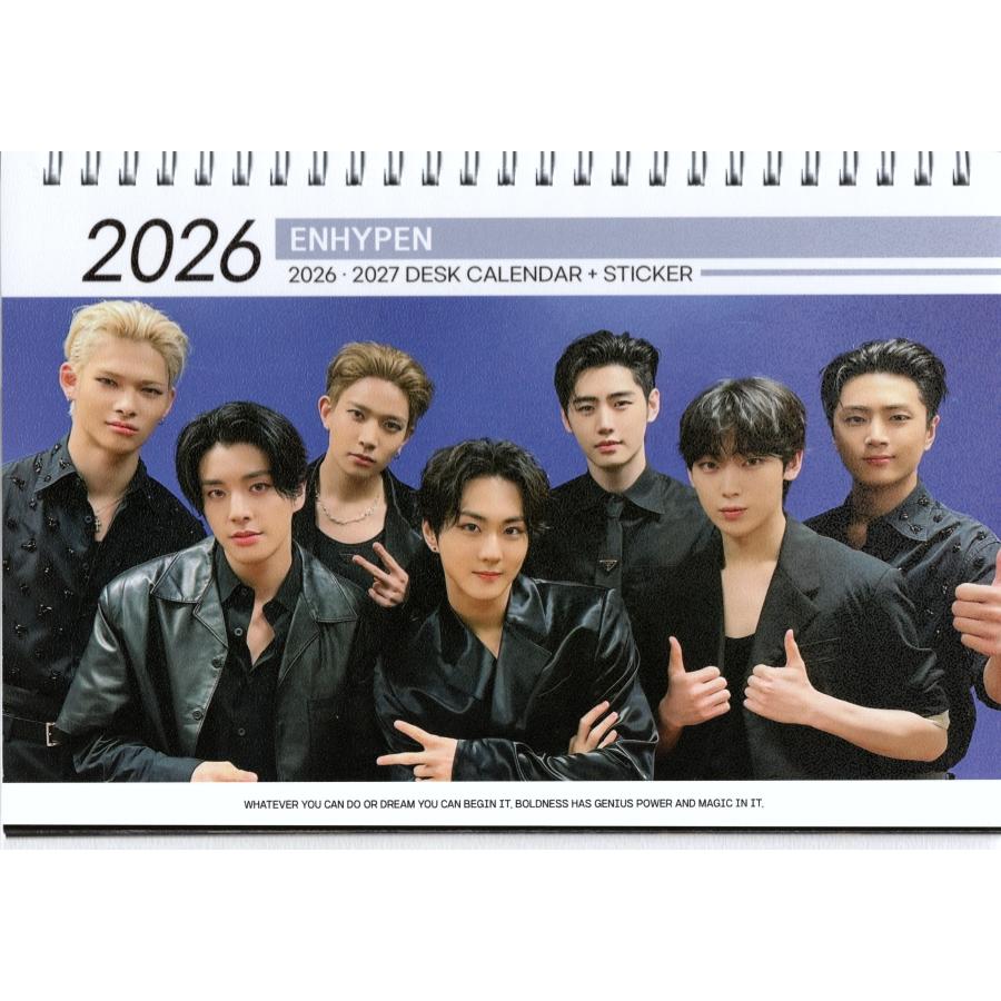 ENHYPEN エンハイフン グッズ 卓上 カレンダー (写真集) 2026~2027年