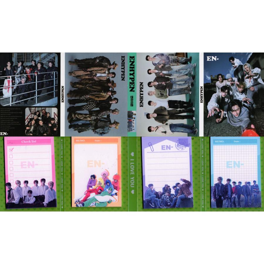 ENHYPEN エンハイフン グッズ メモ帳 80枚セット 写真入り メモパッド K-POP２ | 