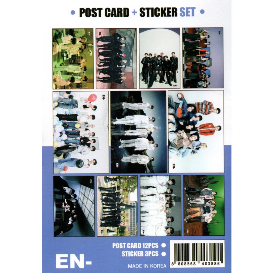 ENHYPEN エンハイフン グッズ ポストカード セット ( ポストカード 12枚 + ステッカー 3枚 ) 15点set |  | 01