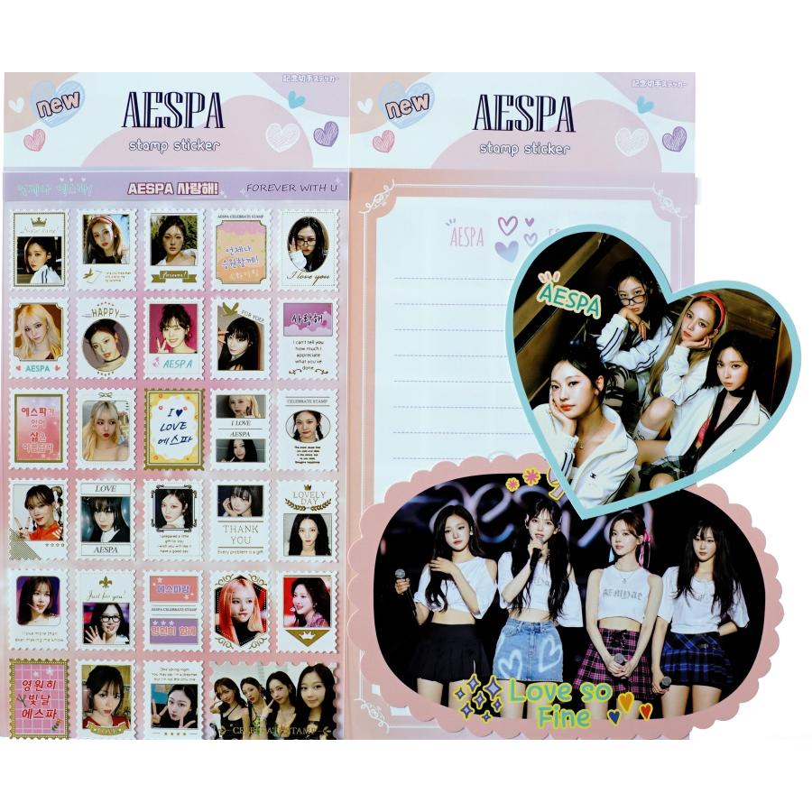 aespa トレカ　アルバム　ペンライト　うちわ　タオル　ポスター　3ページ aespa トレカ アルバム ペンライト うちわ タオル ポスター 3ページ