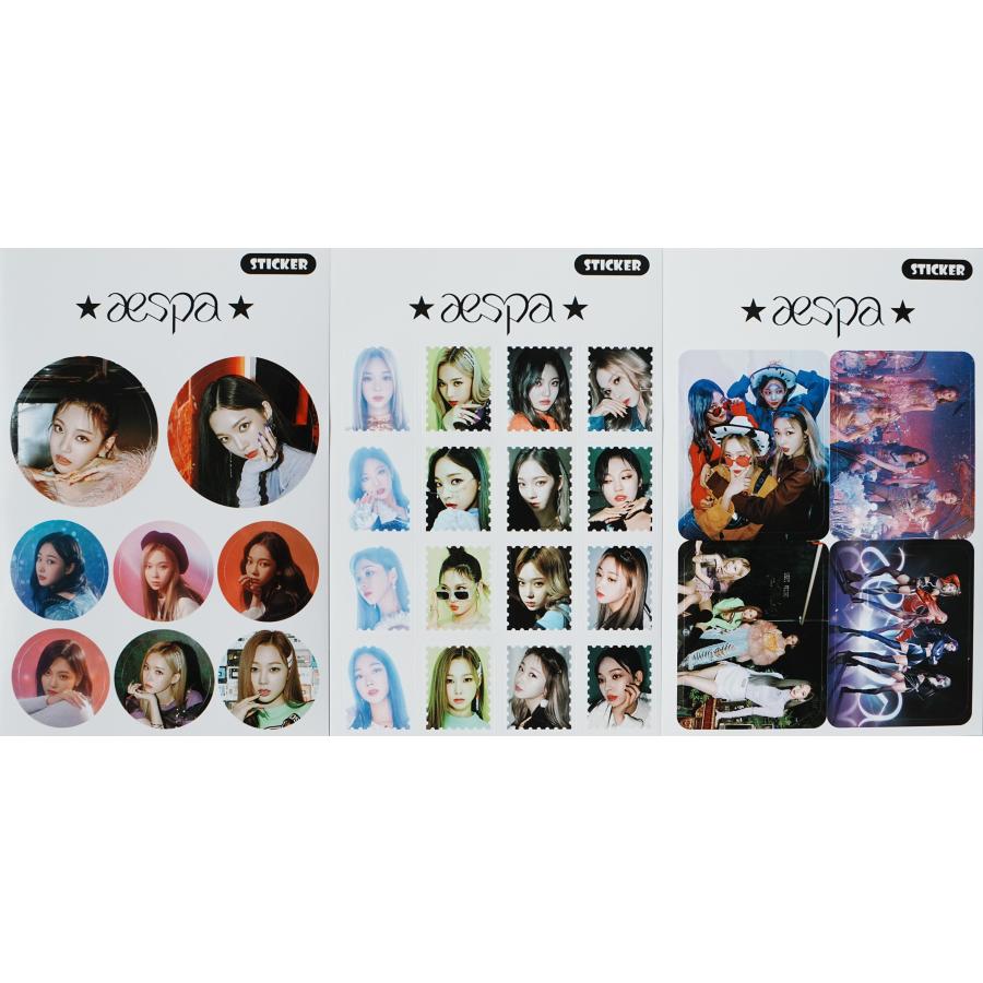aespa エスパ グッズ ポストカード セット ( 12枚 + ステッカー