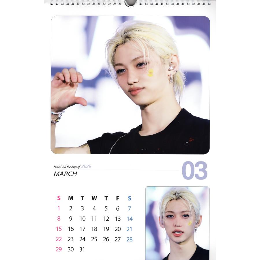 Felix フィリックス グッズ 大判 壁掛け カレンダー 2026年 (令和8年