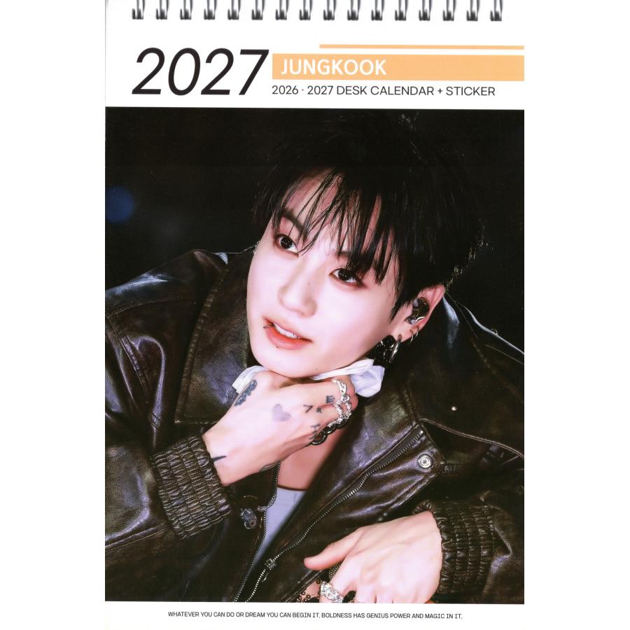 BTS ジョングク グッズ 卓上 カレンダー (写真集) 2026~2027年 (2年分