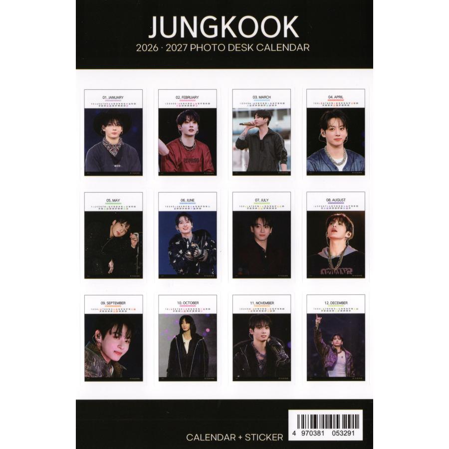 BTS ジョングク グッズ 卓上 カレンダー (写真集) 2026~2027年 (2年分