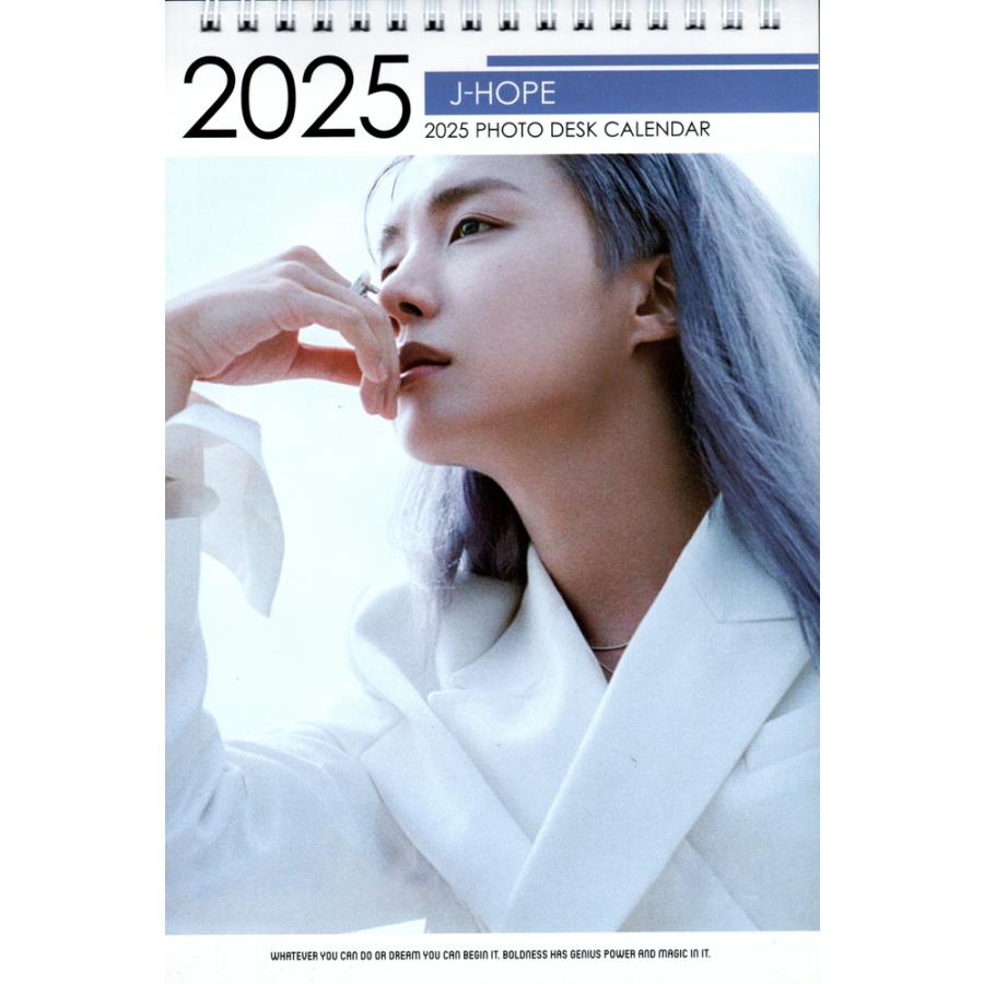 BTS J-HOPE ジェイホープ グッズ 卓上 カレンダー (写真集 カレンダー) 2024~2025年(2年分) + ステッカーシール K-POP｜powerselect｜02
