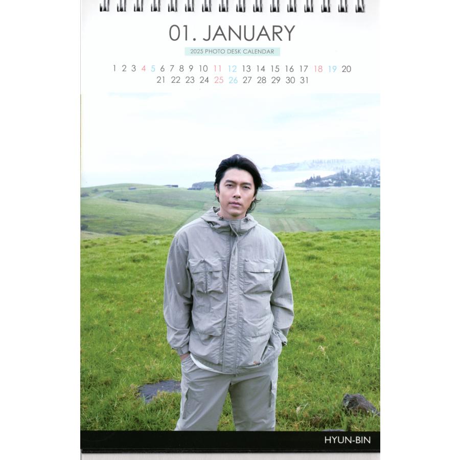 ヒョンビン 愛の不時着 グッズ 卓上 カレンダー (写真集 カレンダー