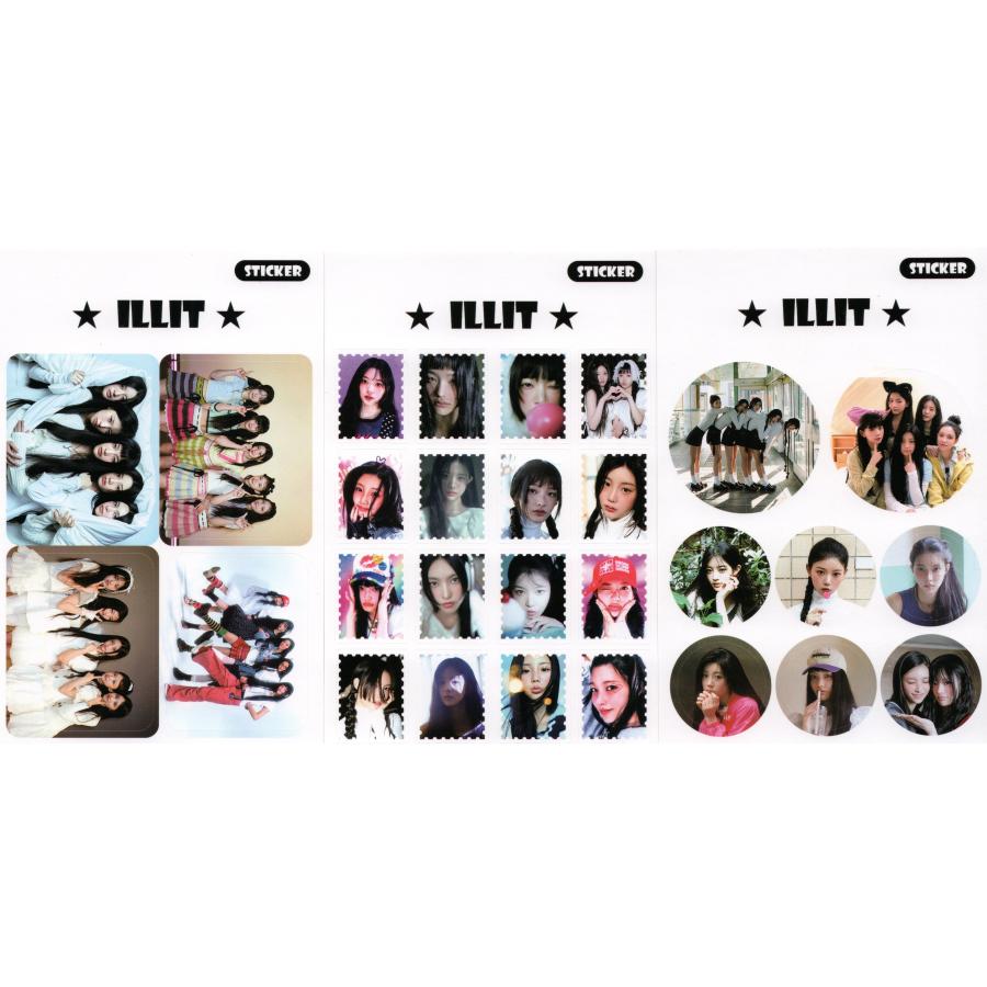ILLIT アイリット グッズ ポストカード セット ( ポストカード 12枚 + ステッカー 3枚 ) 15点セット |  | 02