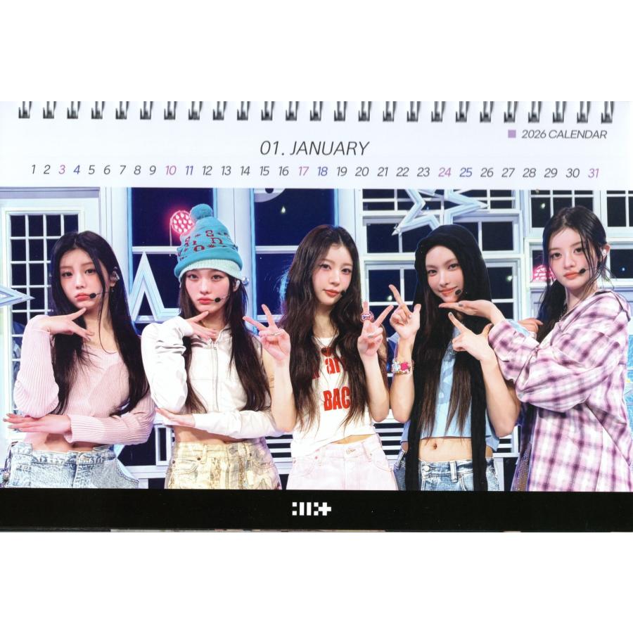 ILLIT アイリット グッズ 卓上 カレンダー 2026~2027年(2年分) ステッカーシール 12点Set |  | 01