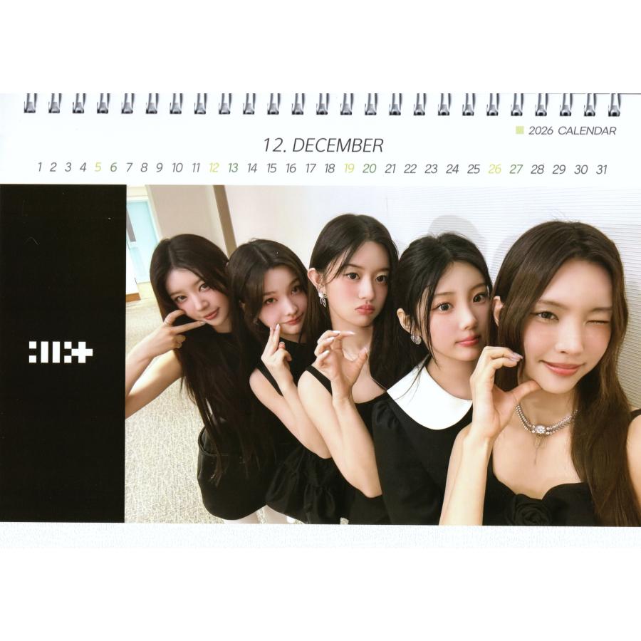 ILLIT アイリット グッズ 卓上 カレンダー  (写真集 カレンダー) 2026~2027年 (2年分) ステッカーシール [12点セット] |  | 02