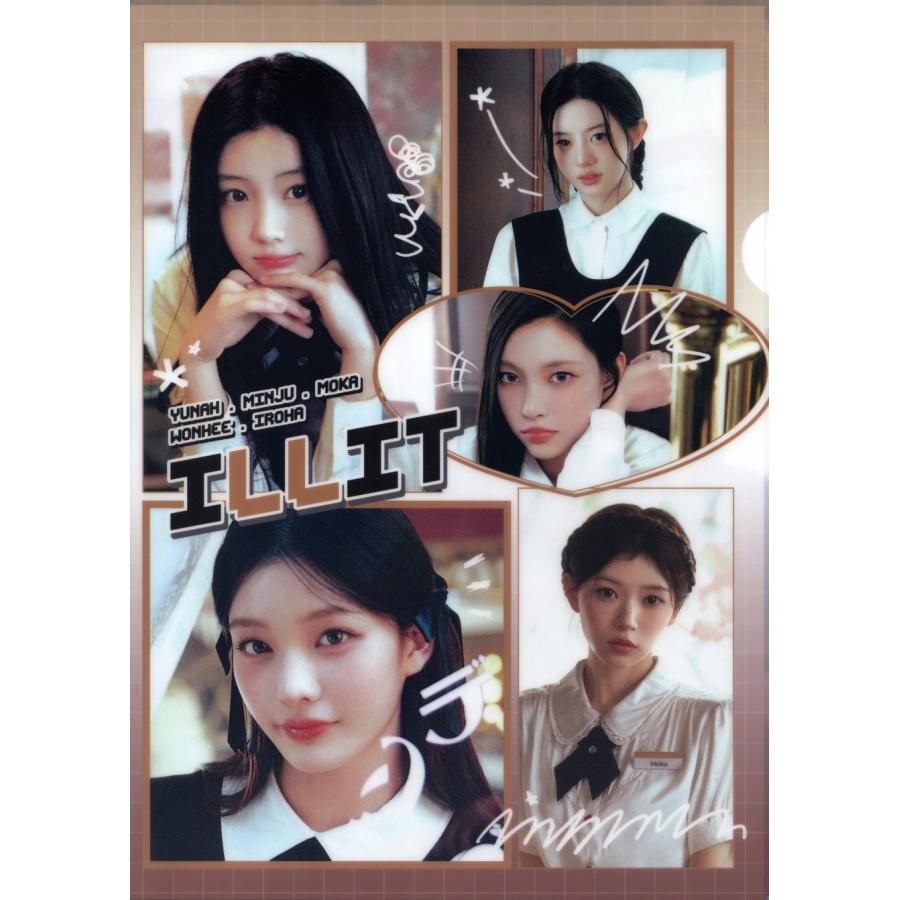 ILLIT アイリット グッズ クリアファイル A4サイズ 新作写真 |  | 01