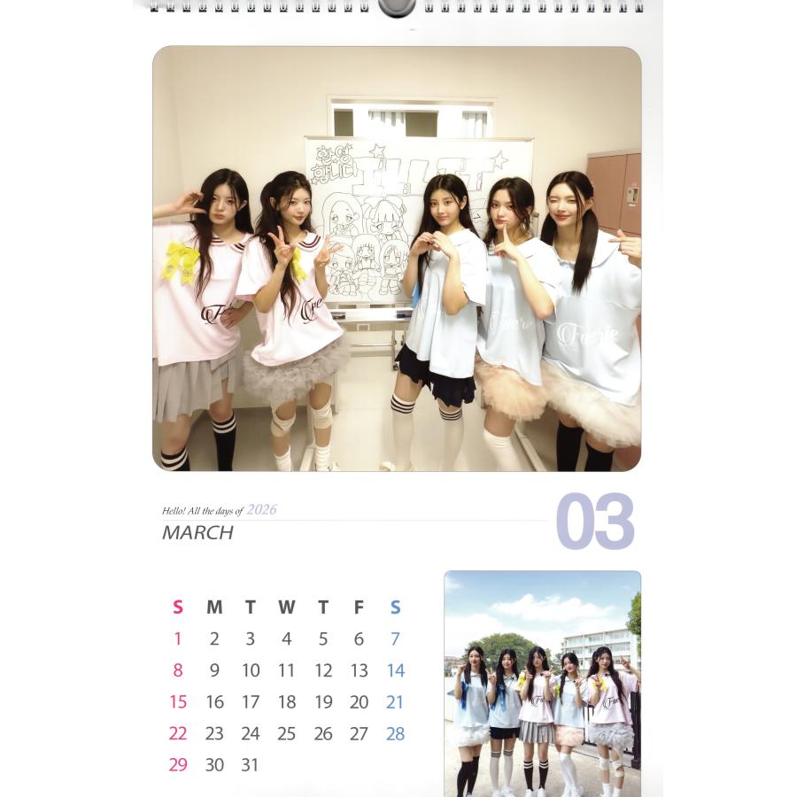 ILLIT アイリット グッズ 大判 壁掛け カレンダー 2026年 (令和8年) + ステッカーセット |  | 01