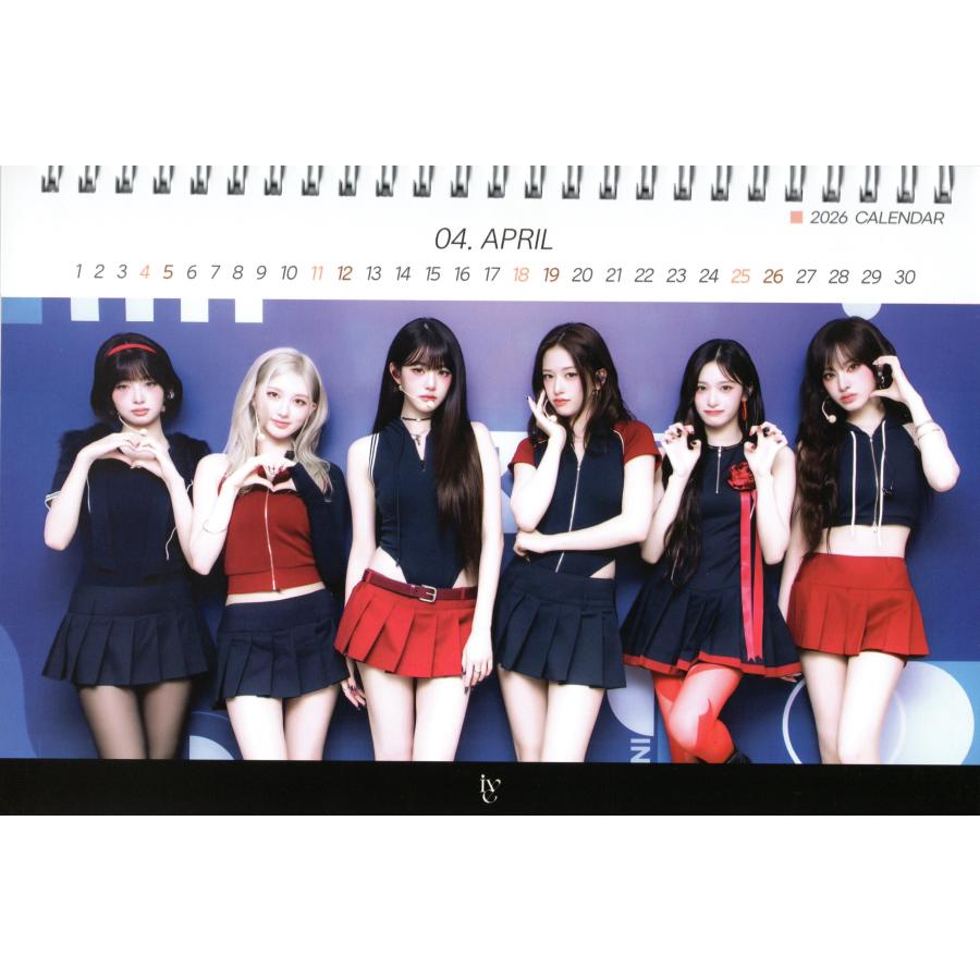 IVE グッズ 卓上 カレンダー (写真集) 2026~2027年 (2年分) +