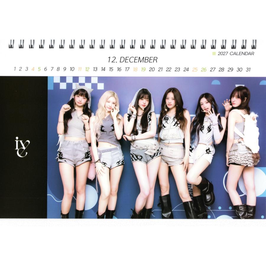 IVE グッズ 卓上 カレンダー (写真集) 2026~2027年 (2年分) +