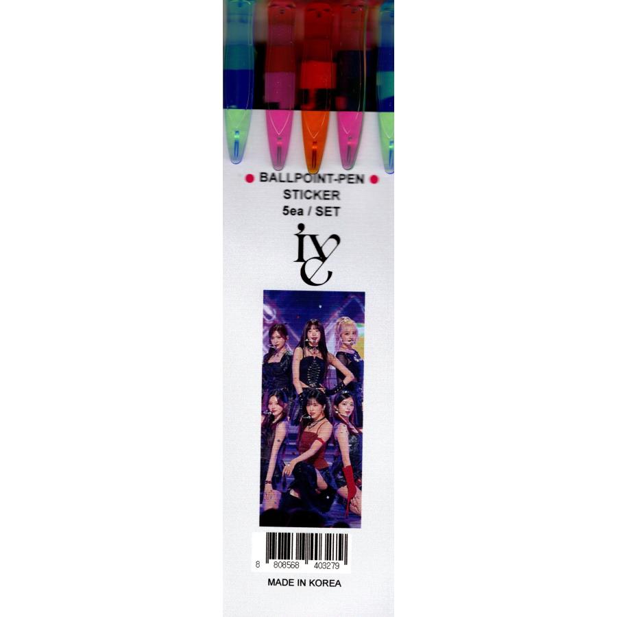IVE アイヴ アイブ グッズ ボールペン 5本セット + ステッカー |  | 02
