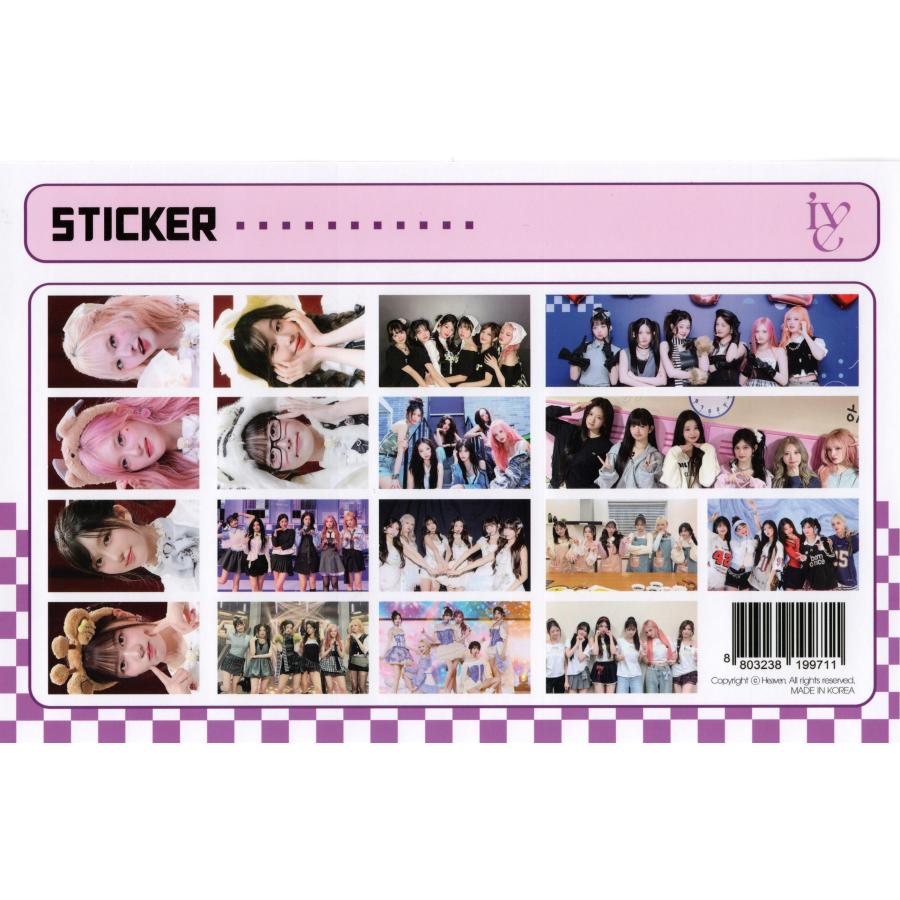 IVE アイヴ アイブ グッズ 卓上 カレンダー (写真集 カレンダー) 2026~2027年(2年分) + ステッカーセット [ピンク] |  | 04