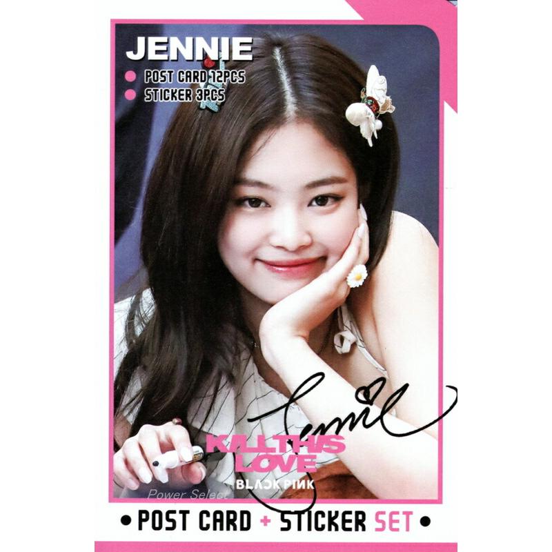 BLACKPINK ブラックピンク グッズ ポストカード セット ( ポストカード 12枚 + ステッカー 3枚 ) 15点セット 新作写真 | 