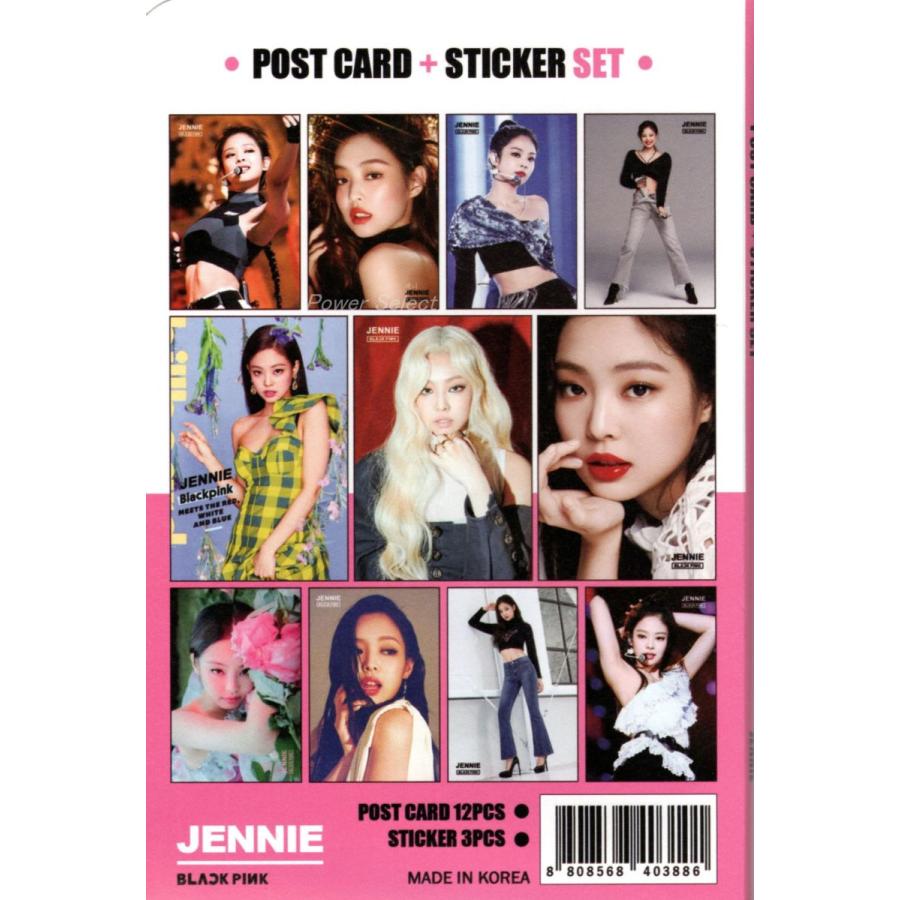 BLACKPINK ブラックピンク グッズ ポストカード セット ( ポストカード 12枚 + ステッカー 3枚 ) 15点セット 新作写真 |  | 01