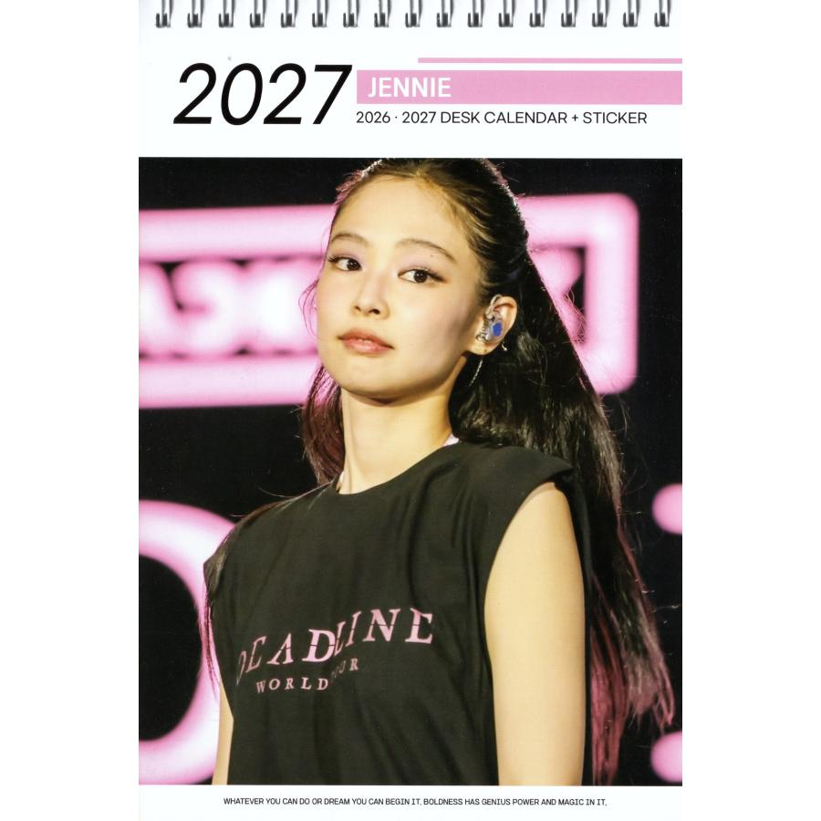BLACKPINK ブラックピンク ジェニー グッズ 卓上 カレンダー