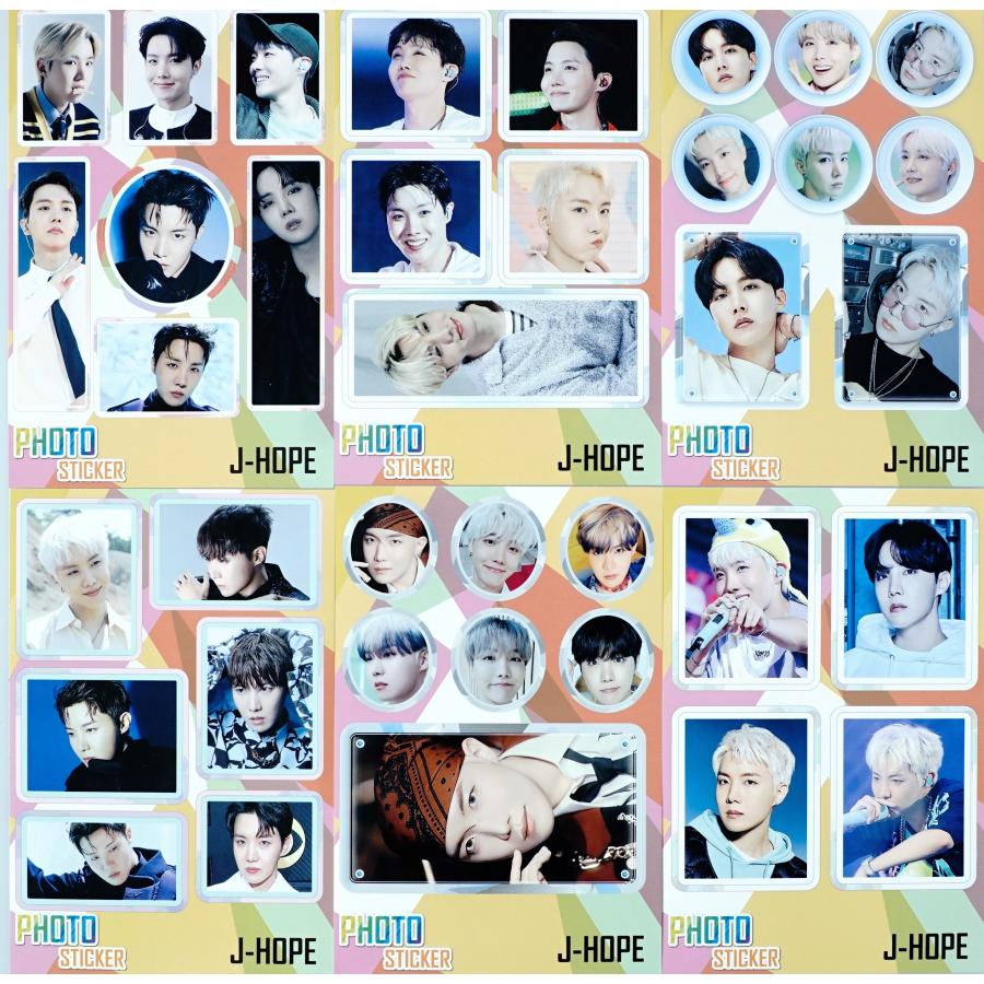 J-HOPE ホソク トレカ ステッカー セット BTS J-HOPE ジェイホープ グッズ 【 ステッカーセット 87枚入 】フォト