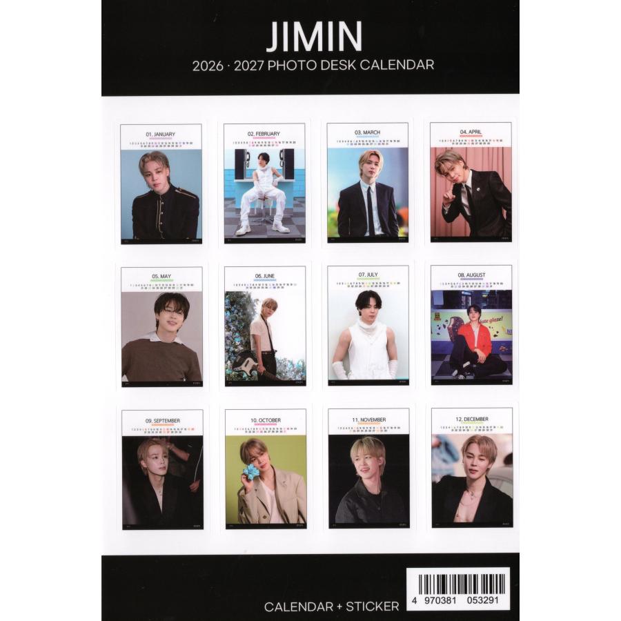 BTS ジミン 卓上 カレンダー (写真集 カレンダー) 2026~2027年 (2年分
