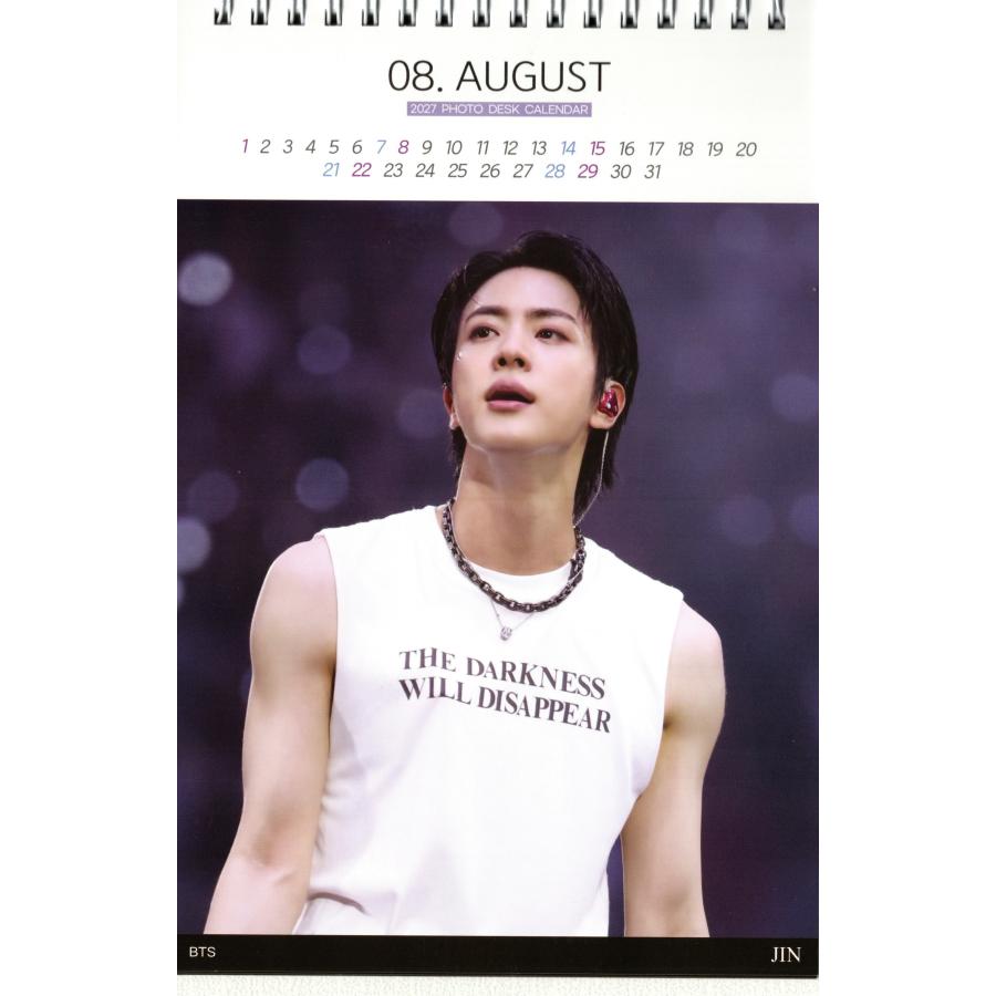 BTS JIN ジン グッズ 卓上 カレンダー (写真集) 2027 ~ 2028年(2年分)+
