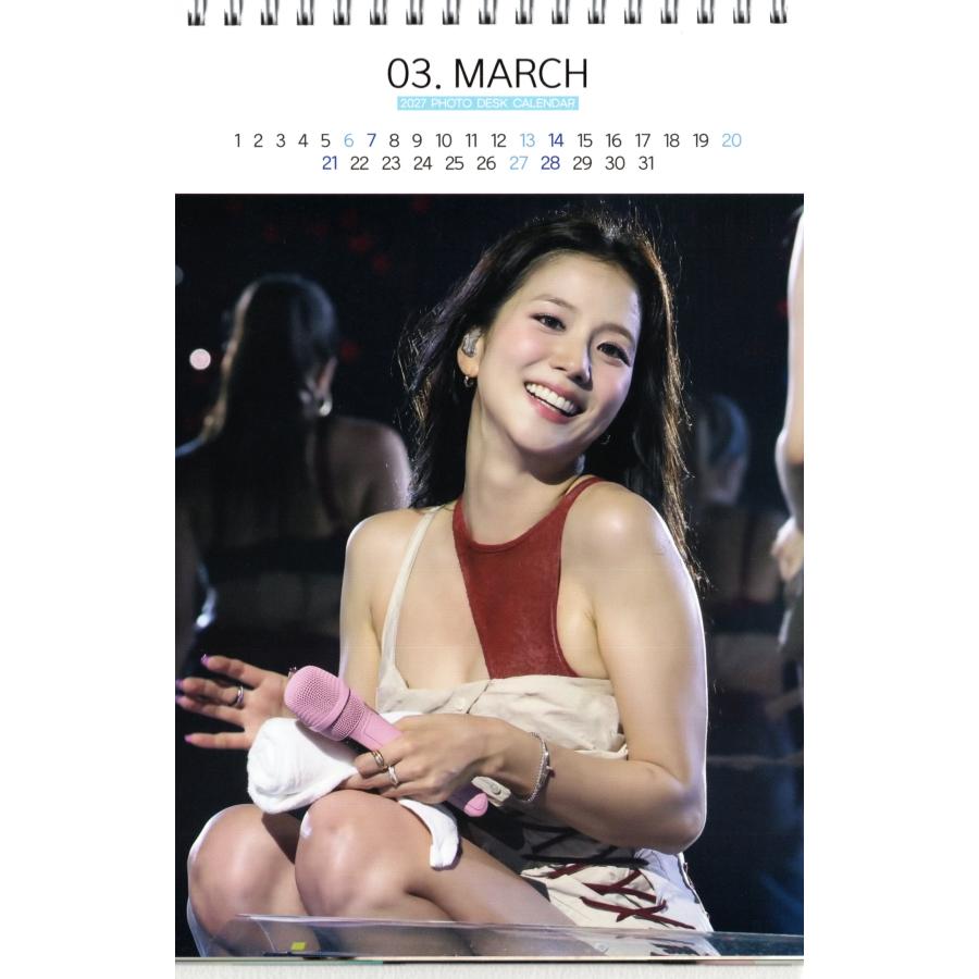 BLACKPINK ブラックピンク ジス グッズ 卓上 カレンダー 2026~2027年(2
