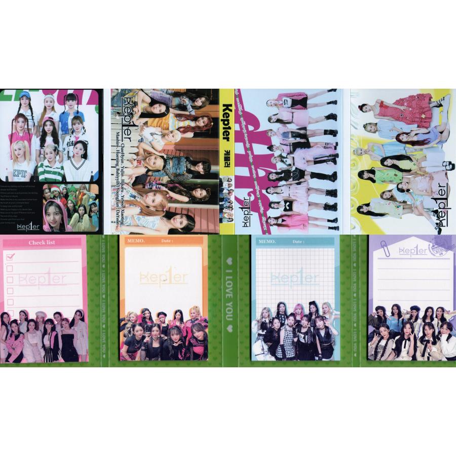 Kep1er ケプラー グッズ メモ帳 80枚セット 折りたたみ式 写真入り