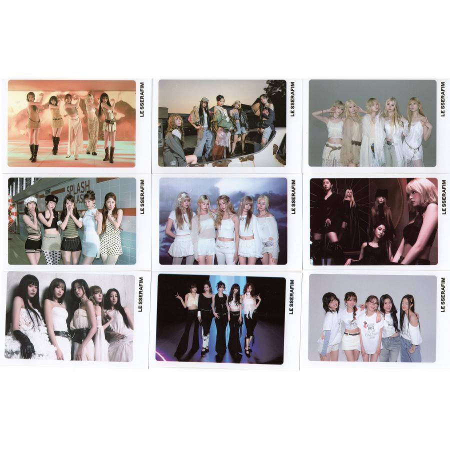 ルセラフィム　トレカ　アルバム　ポストカードセット LE SSERAFIM ルセラフィム グッズ フォトメッセージカード 56枚