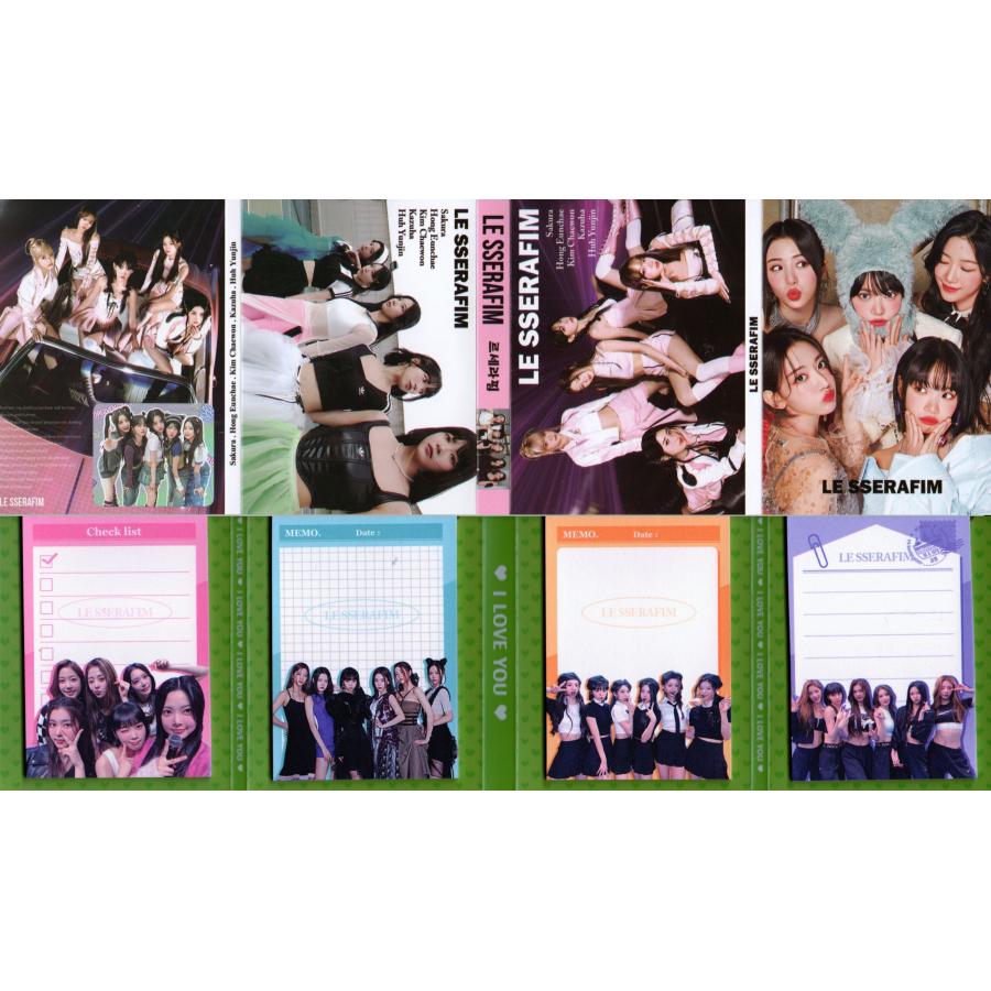 LE SSERAFIM ルセラフィム グッズ メモ帳 80枚セット 写真入り メモパッド K-POP | 