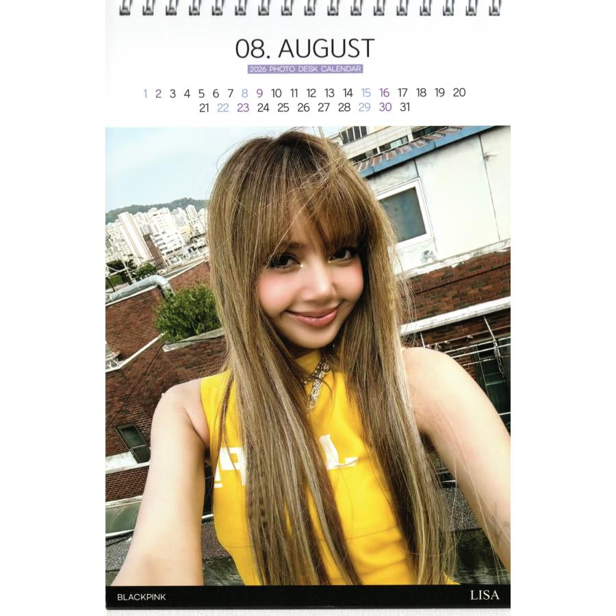 BLACKPINK ブラックピンク LISA リサ グッズ 卓上 カレンダー