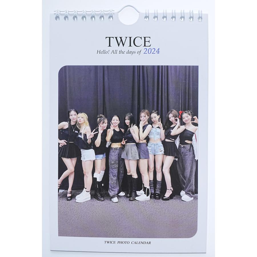 TWICE トゥワイス グッズ 壁掛け カレンダー 2024年 写真集 カレンダー K-POP | 