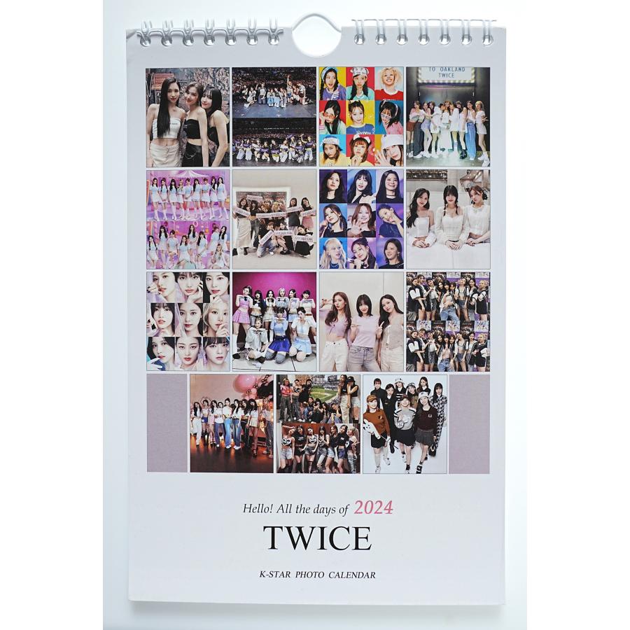 TWICE トゥワイス グッズ 壁掛け カレンダー 2024年 写真集 カレンダー K-POP |  | 01