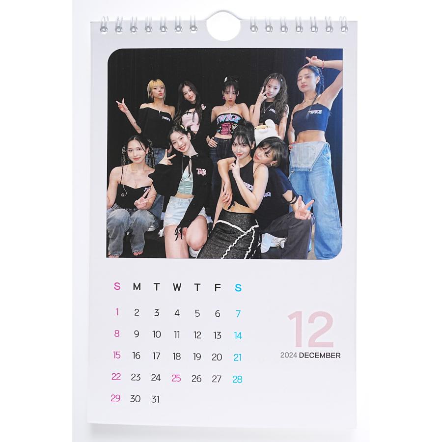 TWICE トゥワイス グッズ 壁掛け カレンダー 2024年 写真集 カレンダー K-POP |  | 02