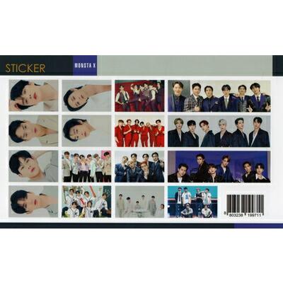 MONSTA X モンスタエックス グッズ 卓上 カレンダー (写真集 カレンダー) 2022~2023年(2年分) + ステッカーセット [ピンク 卓上カレンダー] |  | 02