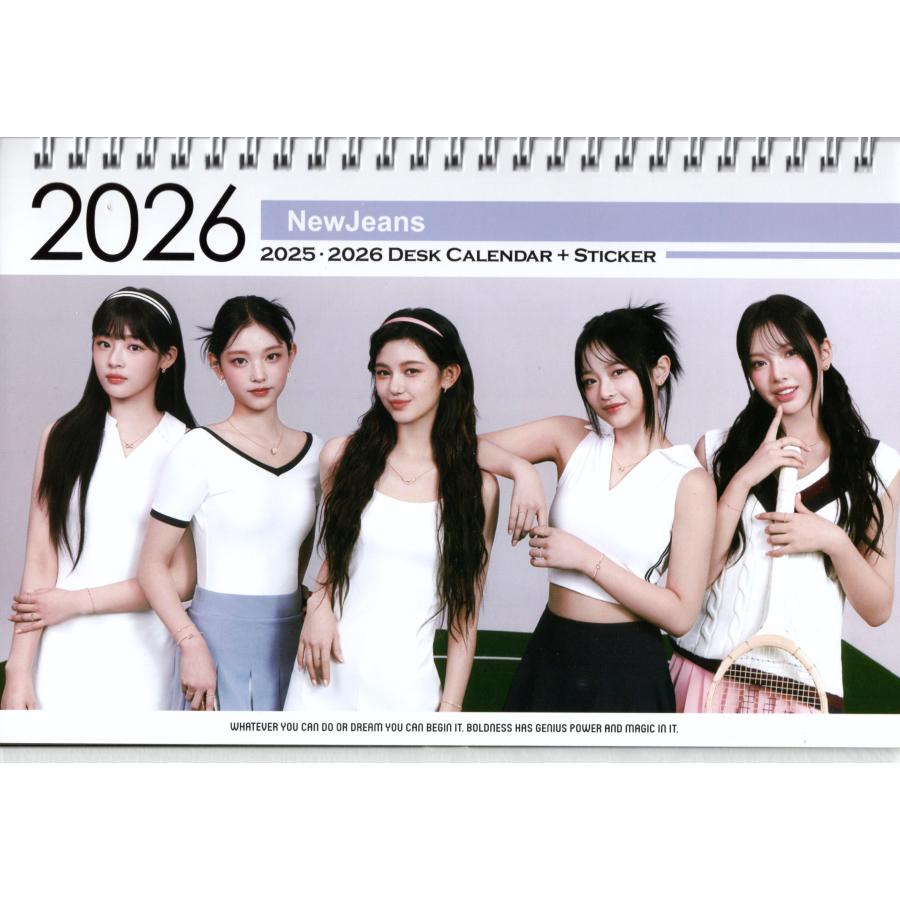 NewJeans 直筆サイン 2025 シーグリ 卓上カレンダー NewJeans 直筆サイン 2025 シーグリ 卓上カレンダーの通販 by て