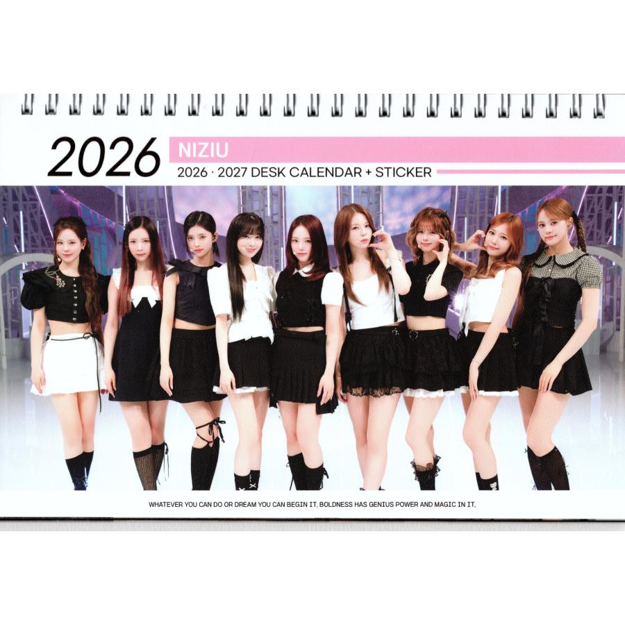 NiziU ニジュー グッズ 卓上 カ レンダー (写真集) 2026~2027年(2年分
