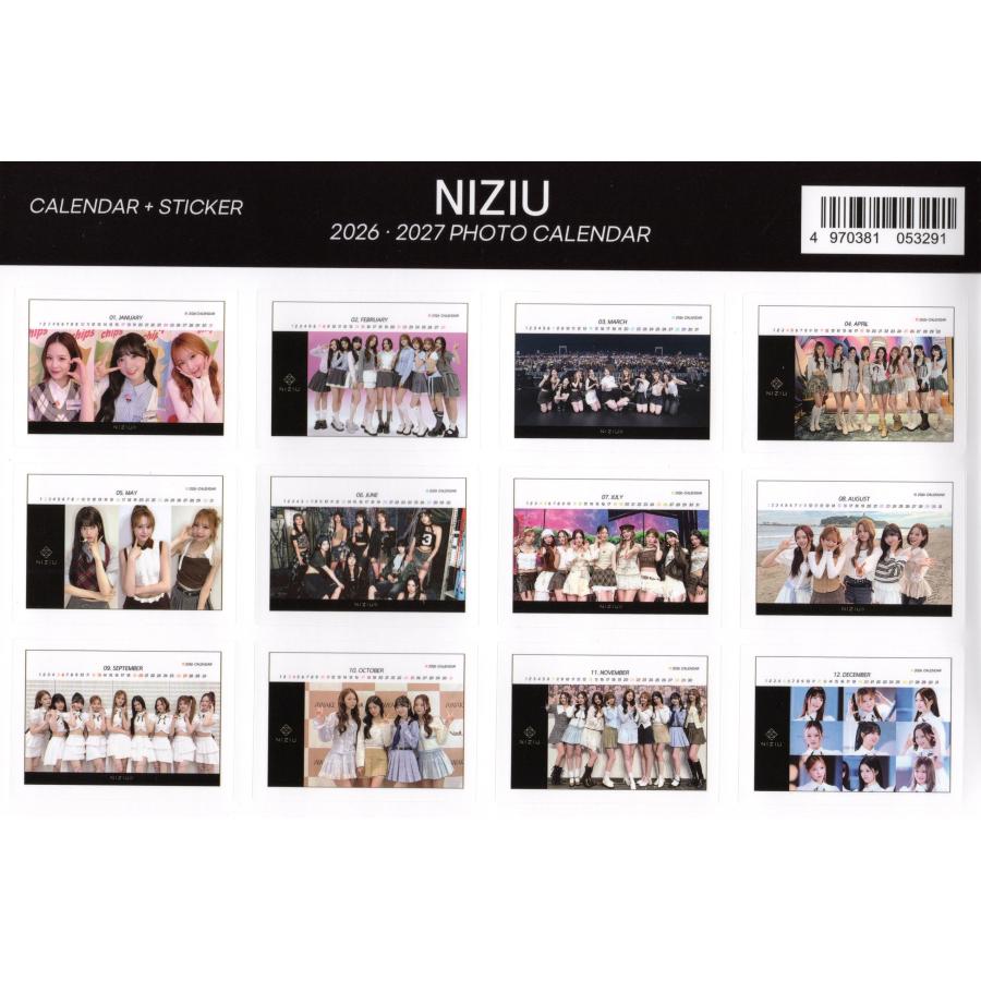 ☆新品未開封☆ニジュー　グッズ NiziU ニジュー グッズ 卓上 カ レンダー (写真集) 2026~2027年(2年分