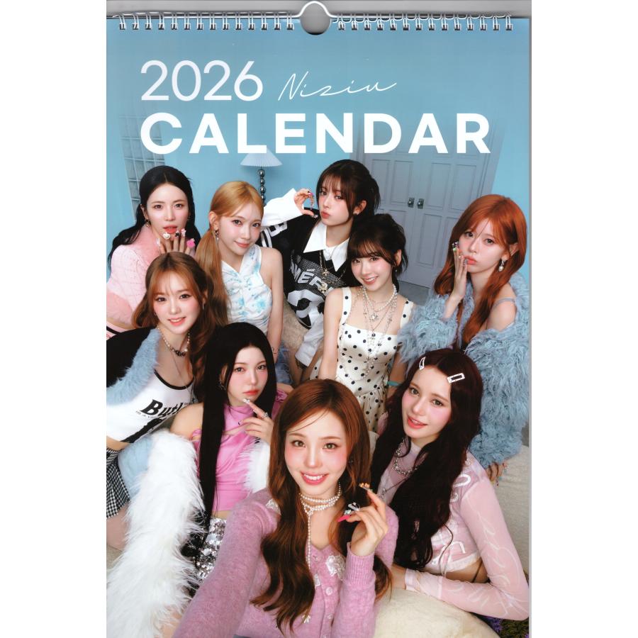 NiziU ニジュー グッズ 大判 壁掛け カレンダー 2026年 (令和8年