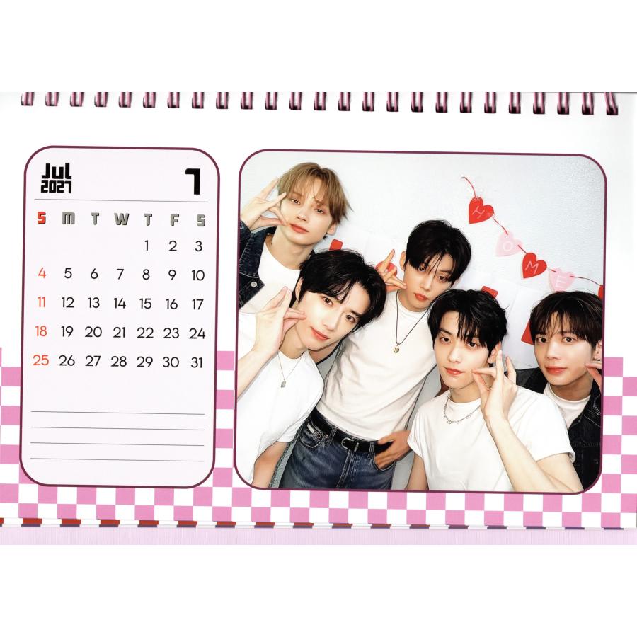 TXT グッズ 卓上 カレンダー (写真集) 2026~2027年(2年分) +