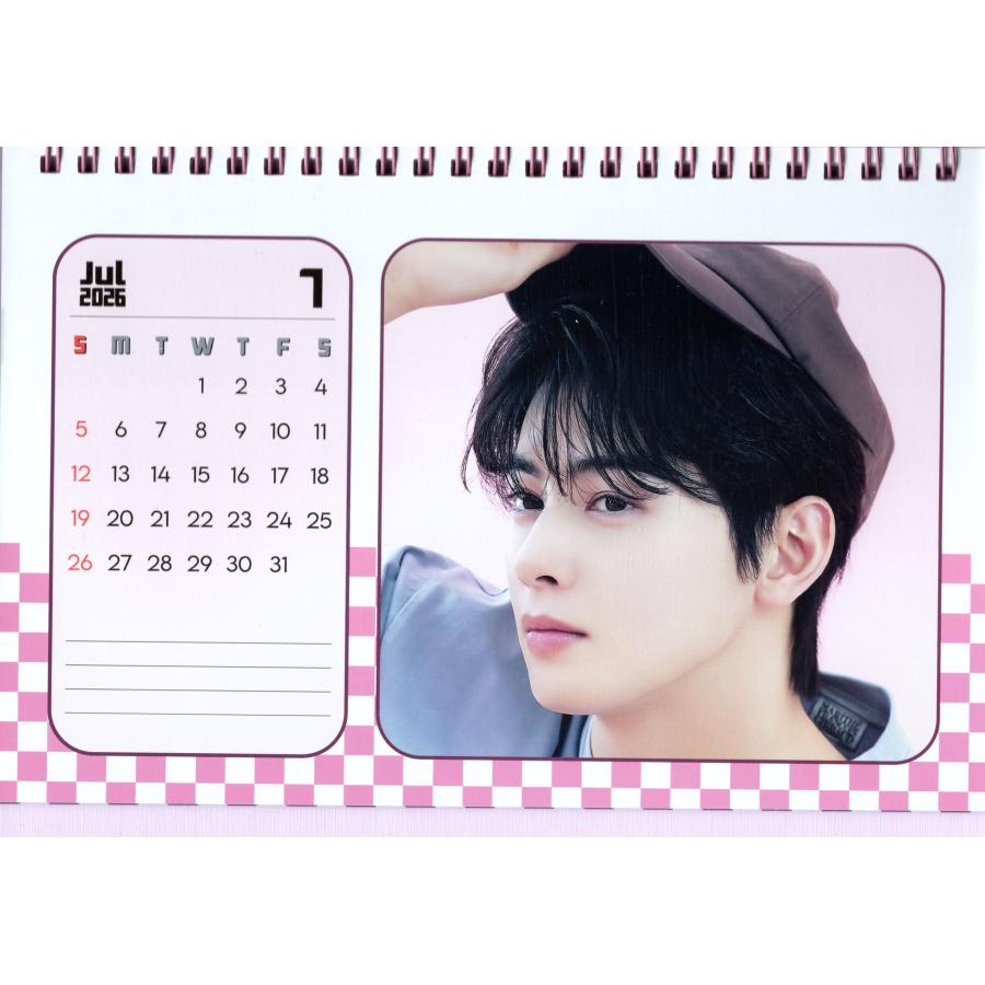 チャウヌ グッズ 卓上 カレンダー (写真集) 2026~2027年 (2年分) +