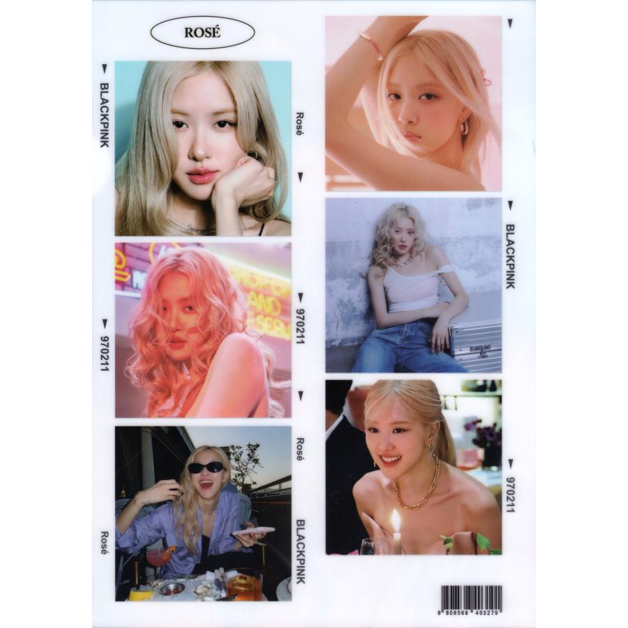 BLACKPINK ブラックピンク ROSE ロゼ グッズ クリアファイル A4