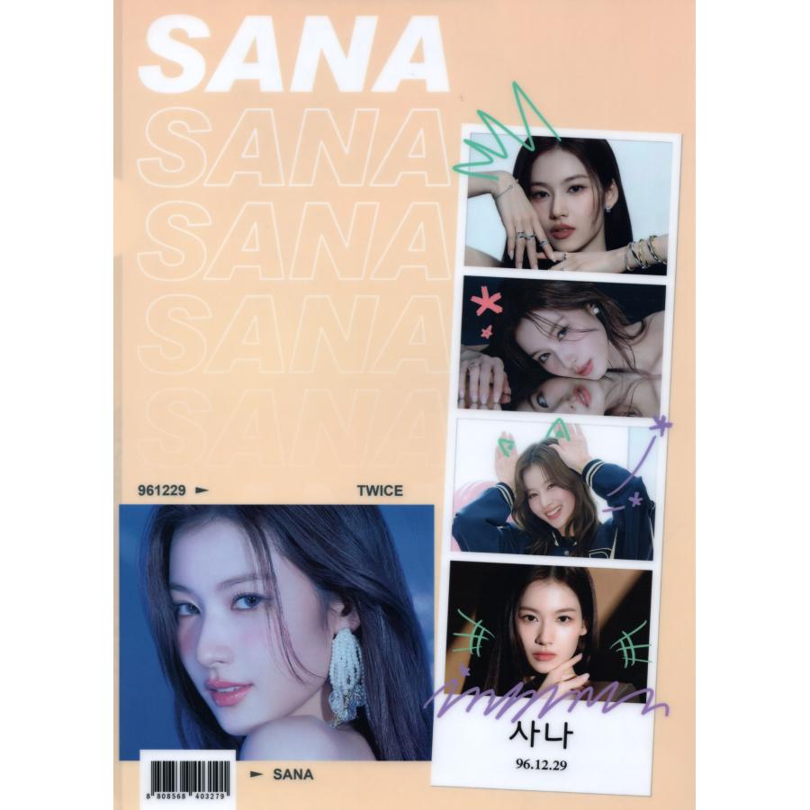 TWICE SANA サナ グッズ クリアファイル A4サイズ |  | 01