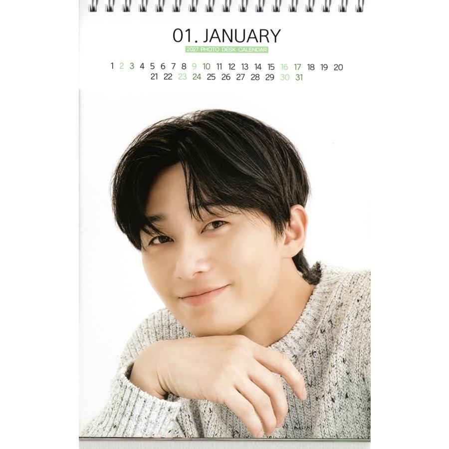 パク・ソジュン 2018年公式卓上カレンダー& DVD(絶版） パクソジュン 卓上 カレンダー 2026~2027年 (2年分) + ステッカー