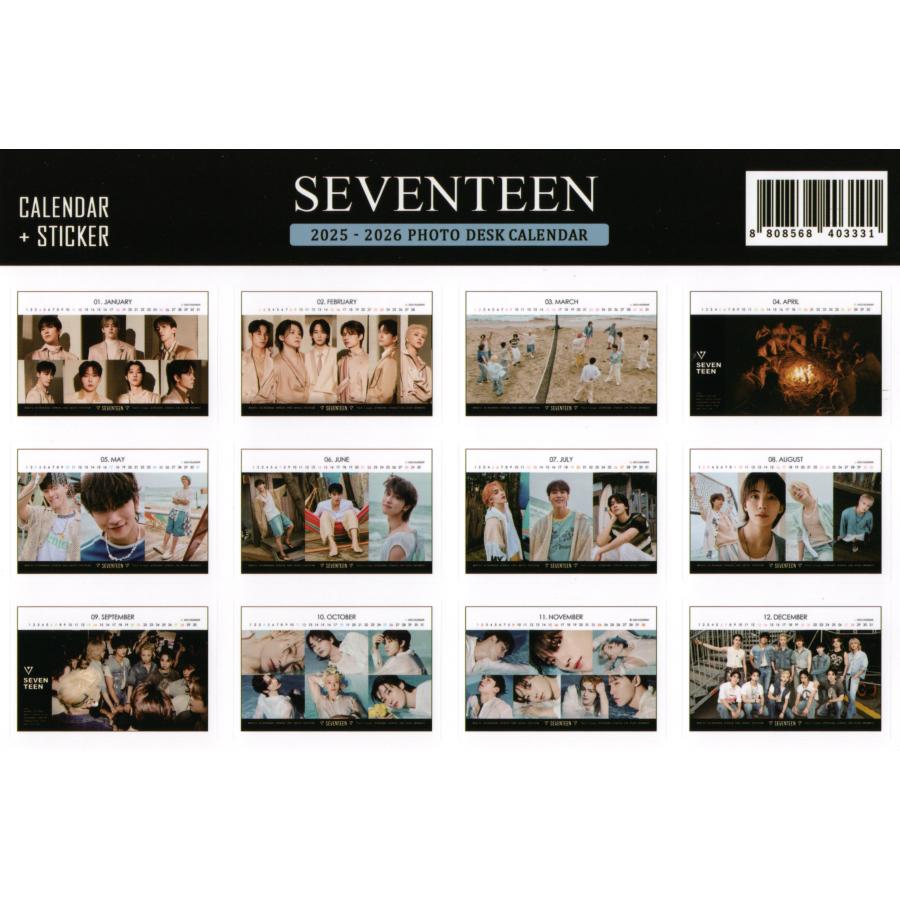 seventeen セブンティーン グッズ 卓上 カレンダー (写真集 カレンダー