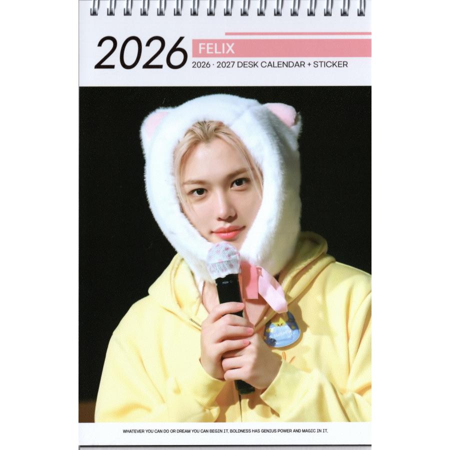 Felix フィリックス STRAY KIDS スキズ グッズ 卓上 カレンダー (写真